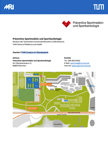 Anfahrt Standort Zentrum am Klinikum rechts der Isar